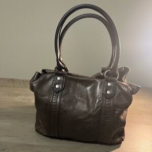 Frye Melissa Distressed Leather Satchel